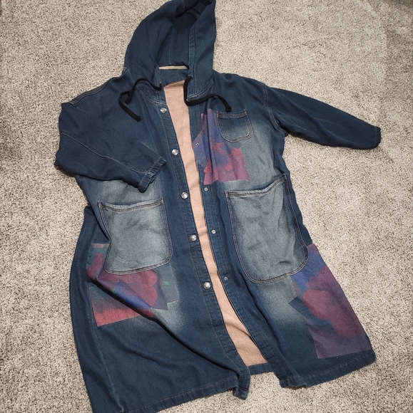 🔴SOLD🔴 Hooded artsy duster casrdigan! - Picture 8 of 11